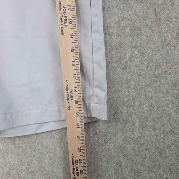 Mens Chino Shorts Light Gray Size Unknown Flat Front Mid-Rise Cotton Blend - Picture 6 of 8